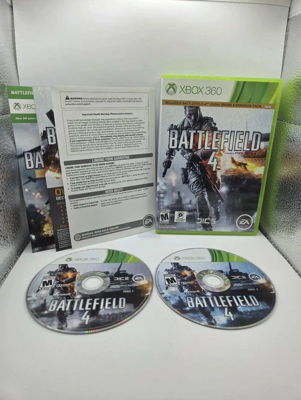 Battlefield 4 (Microsoft Xbox 360, 2013, EA, M)